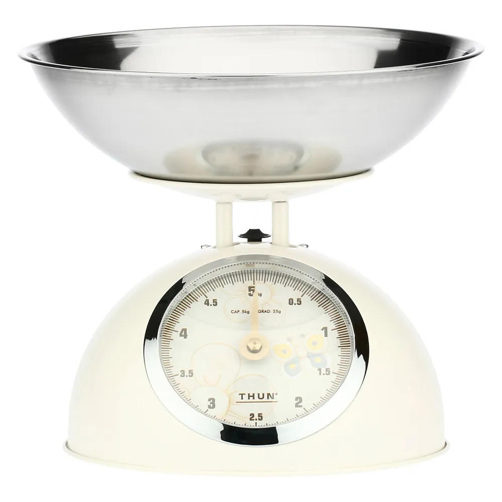 BILANCIA CUCINA ELEGANCE ( Misure: base h 15 cm; ø base di appoggio 21 cm; piatto della bilancia: ø 24,5 cm, h 11 cm; 5 kg...