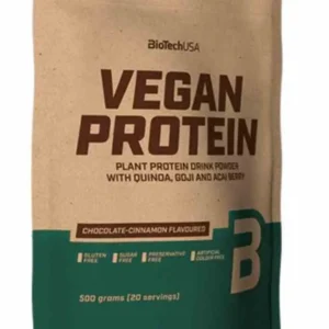 BioTech USA Proteine Vegane 500g al gusto di biscotto alla vaniglia