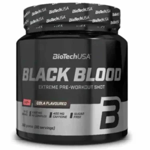 BioTech USA Schwarzes Blut CAF+ 300g al gusto di cola