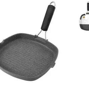 bistecchiera quadrata stone grey 28 cm indH&H