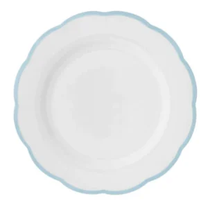 Bitossi Home Petalo Piatto portata bordo smerlato Azzurro