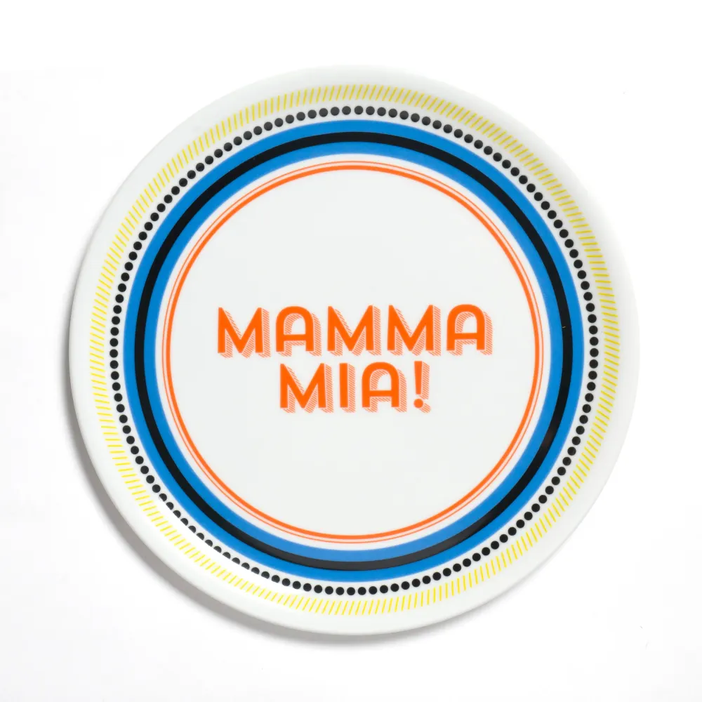 BITOSSI HOME - Piatto Pizza "Mamma mia"