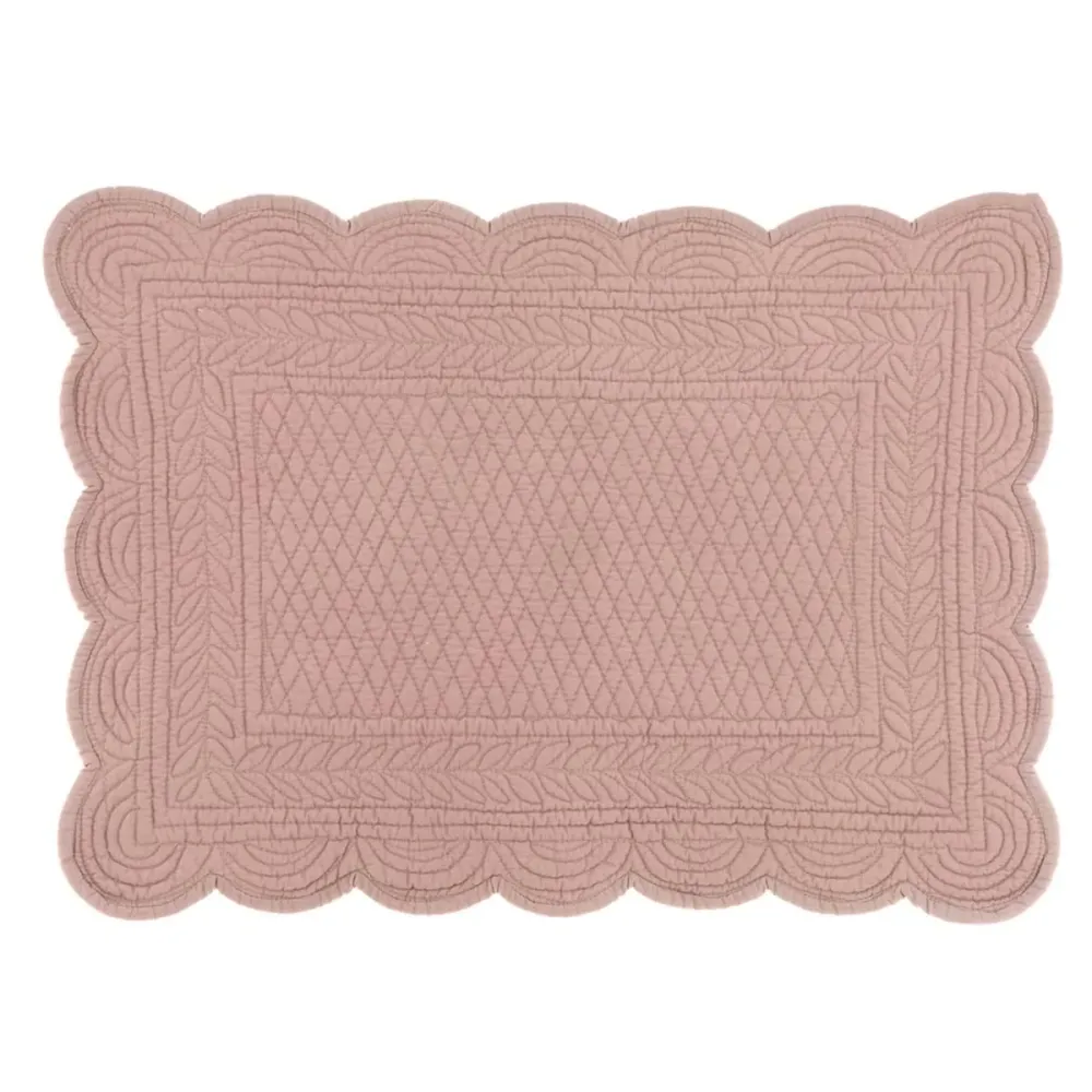 Blanc Mariclò Set 2 tovagliette americane cotone "Carmen" 35x50cm Blanc Mariclo