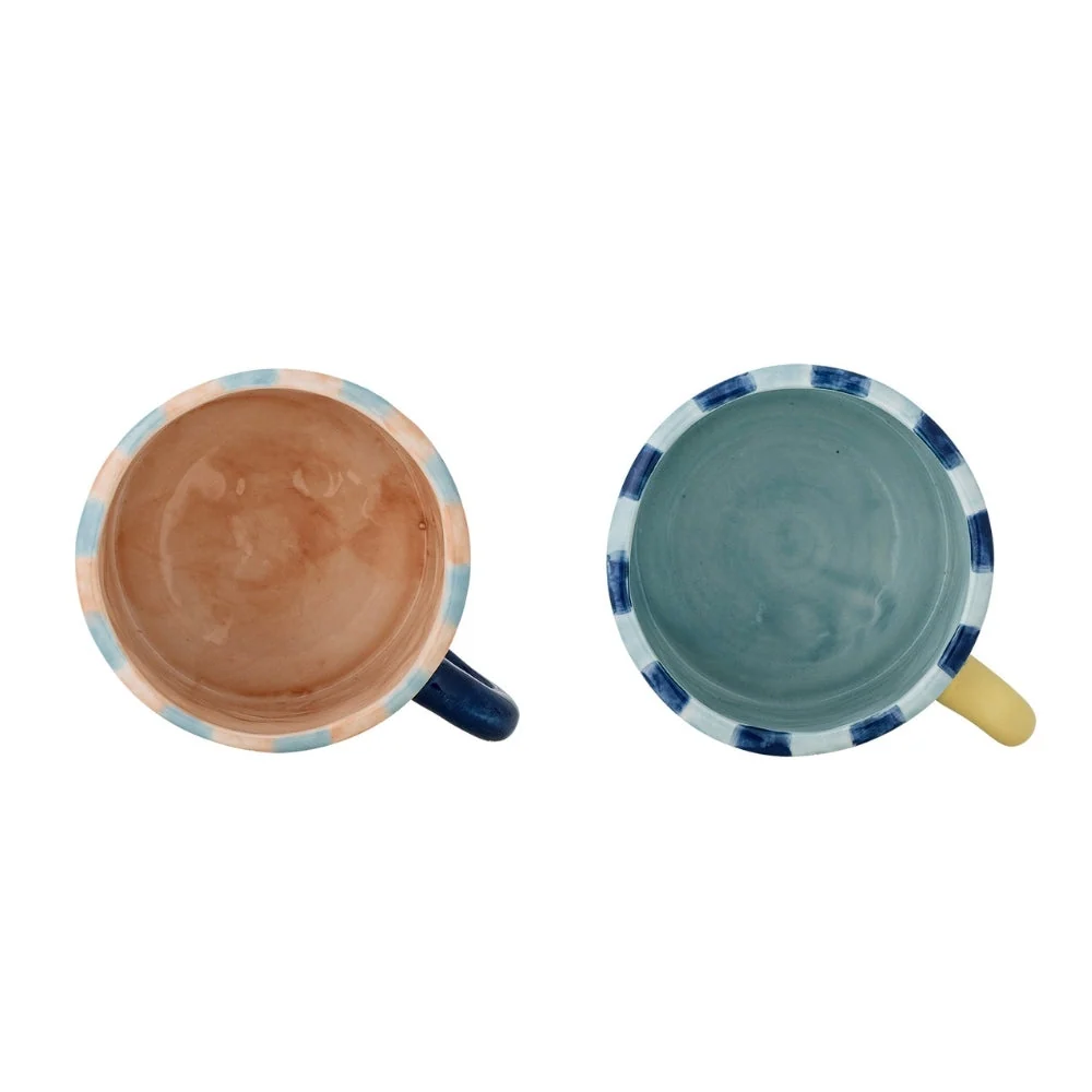 Bloomingville Set di 2 tazze gres Phoenix Multi
