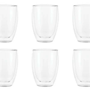 BODUM Bicchiere da bibita doppia parete Pavina, 6 pezzi, 0,35 l