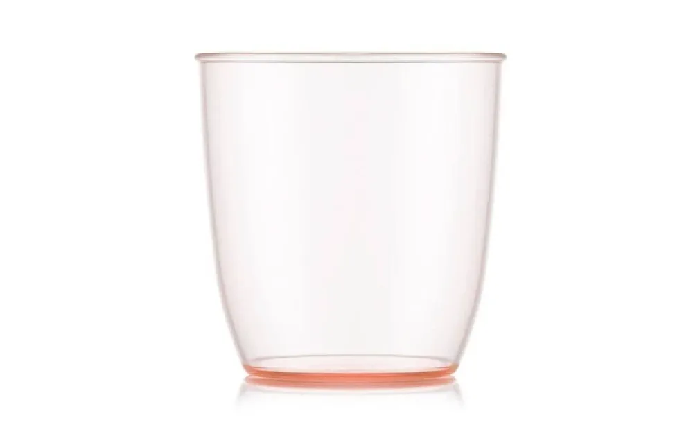 Bodum Bicchieri KVADRANT – set da 4, 200 ml, 7,3 × 7,2 × 7,3 cm, plastica, rosa, impilabili