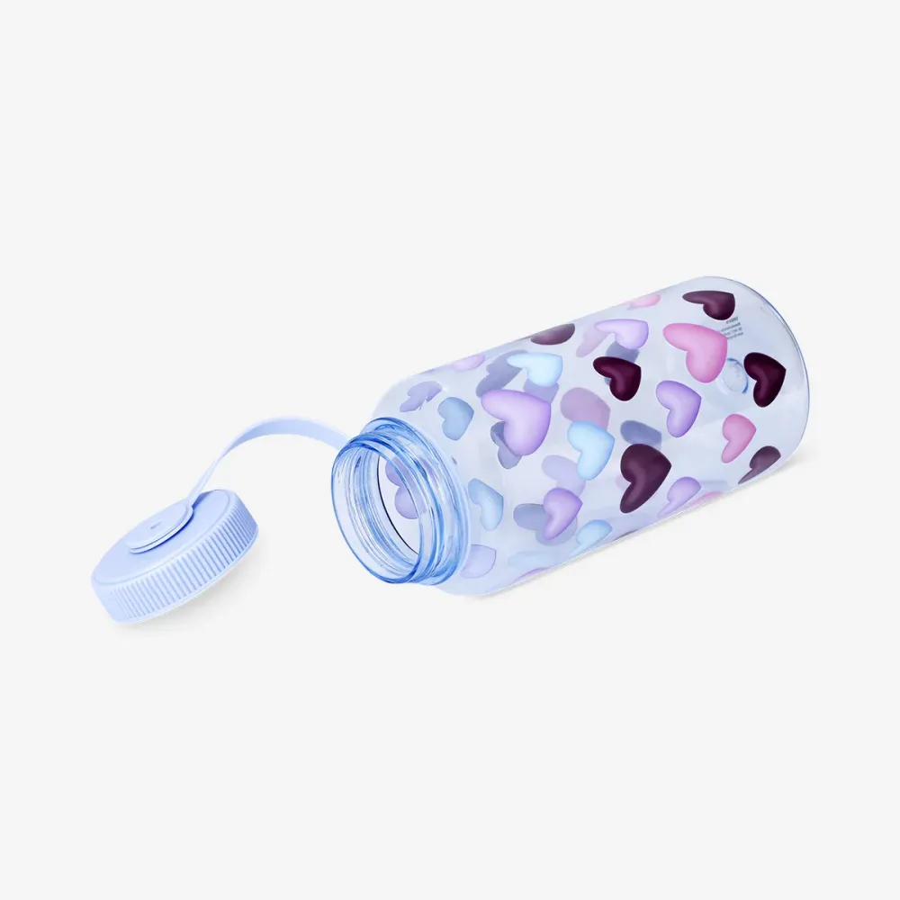 Borraccia blu con cuori - 1 L