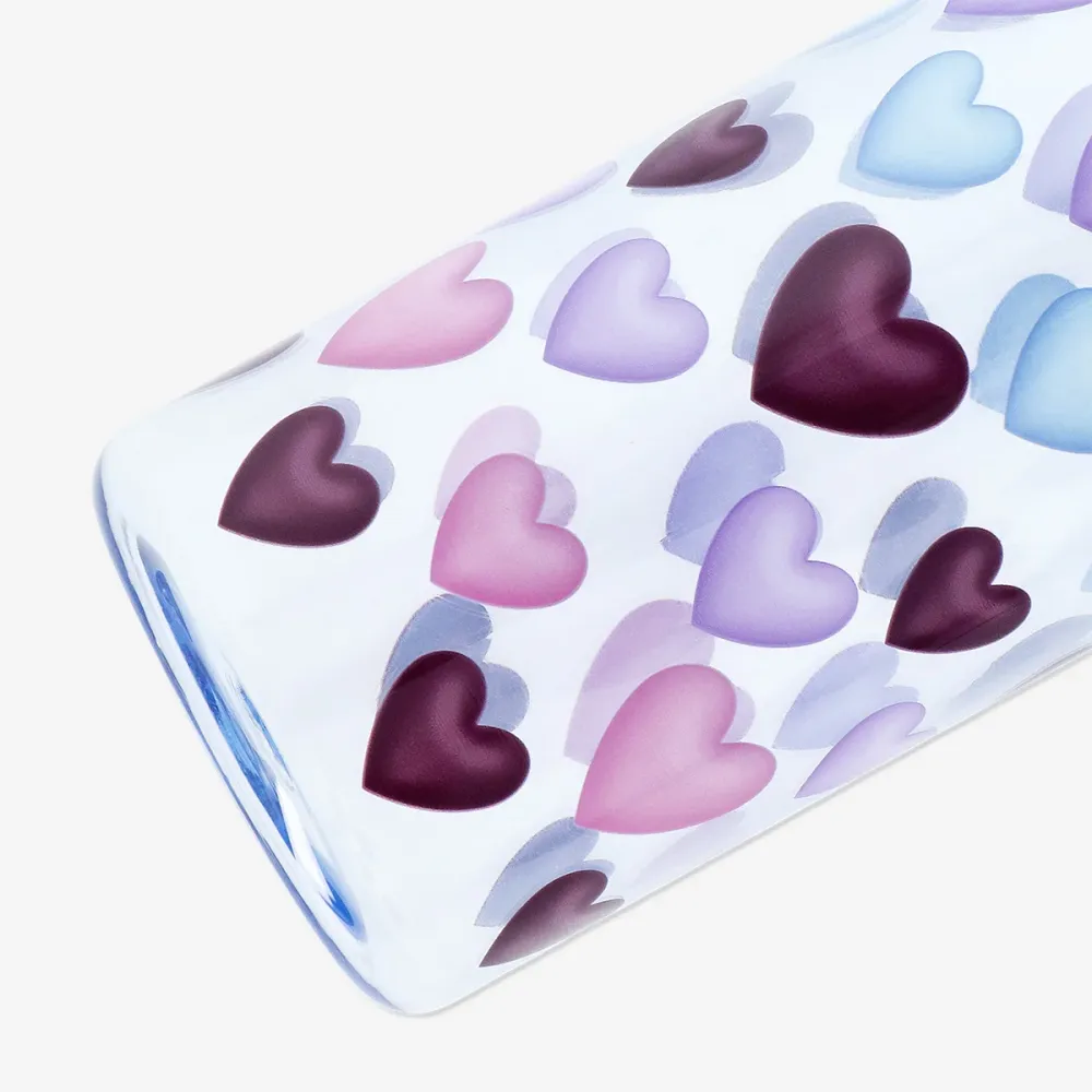 Borraccia blu con cuori - 1 L