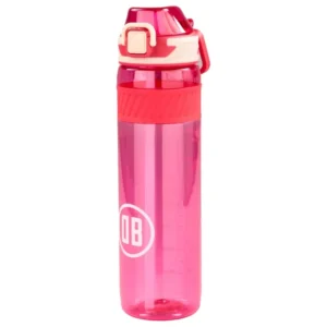 Borraccia motivazionale slim 1 litro fucsia con cannuccia 29x7,5 cm - Casa Collection