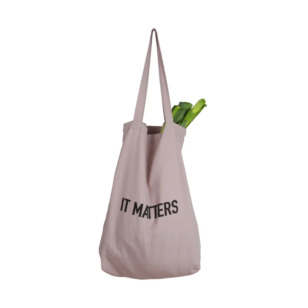 Borsa It Matters 50x35x15 cm cotone biologico lavanda polveroso