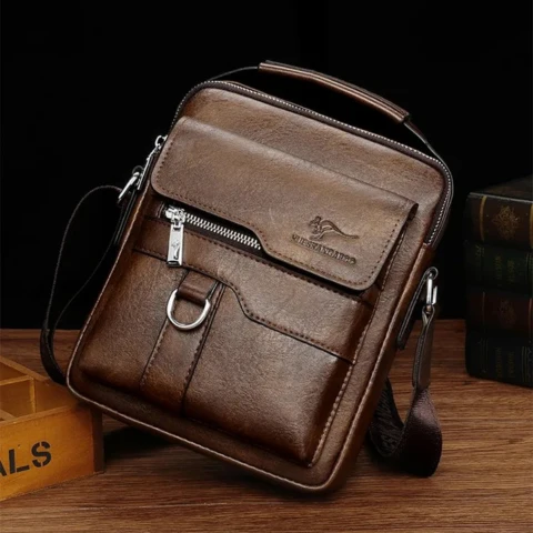 Borsa Tracolla Da Uomo Pelle Vintage