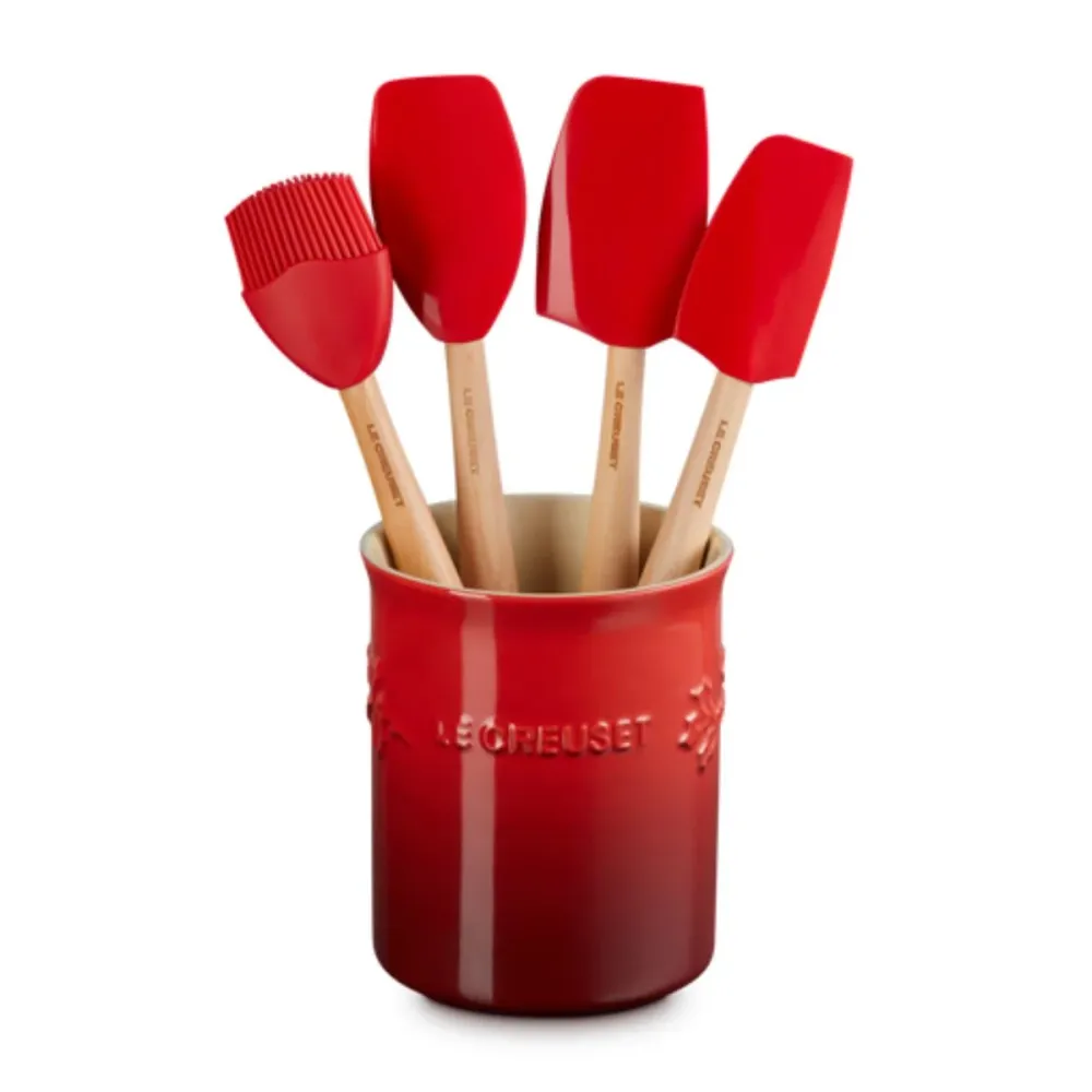 Bottiglia ceramica per spatole Holly Edizione Speciale Natale! Le Creuset