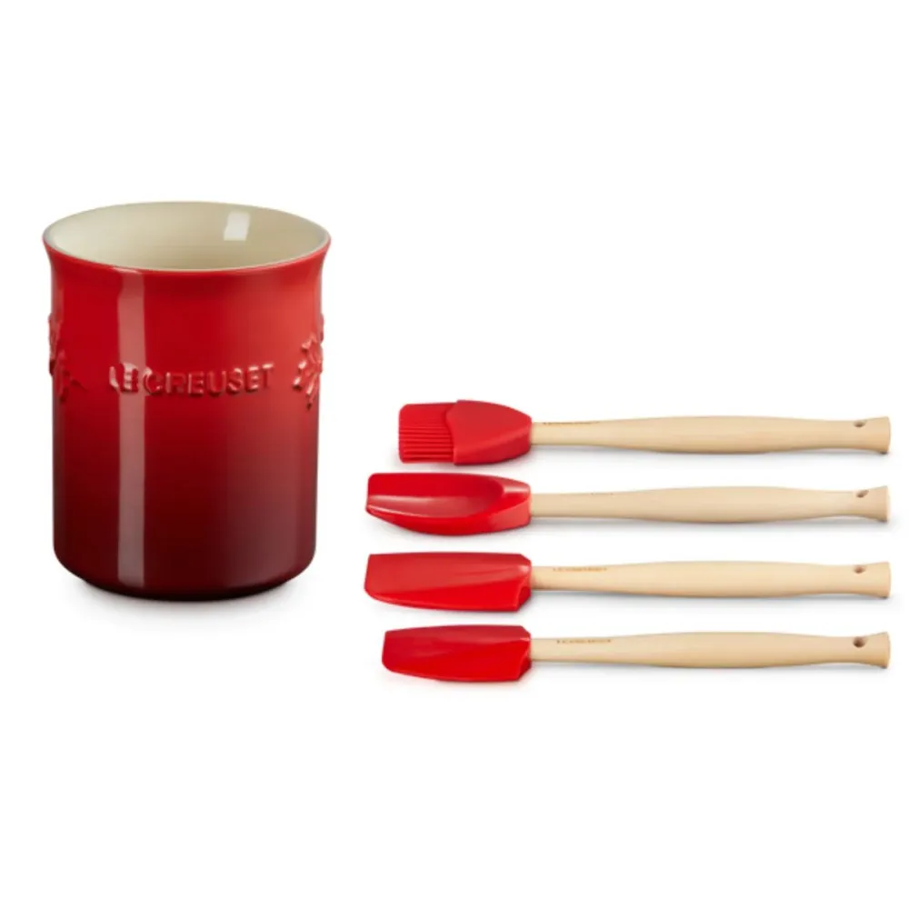 Bottiglia ceramica per spatole Holly Edizione Speciale Natale! Le Creuset