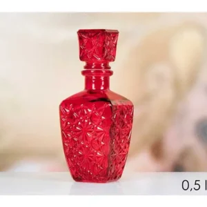 Bottiglia rossa 0.5lt c/tappo 521954