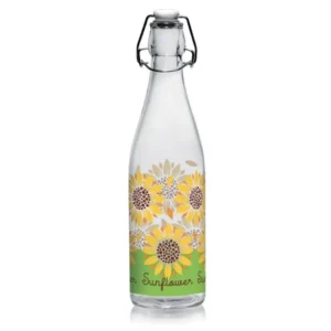 Bottiglia da tavola vetro floreale 500ml - Cerve
