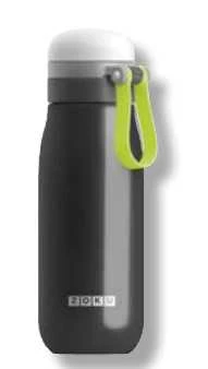 Bottles sono bottiglie acciaio inox per ragazzi colore nero Zoku