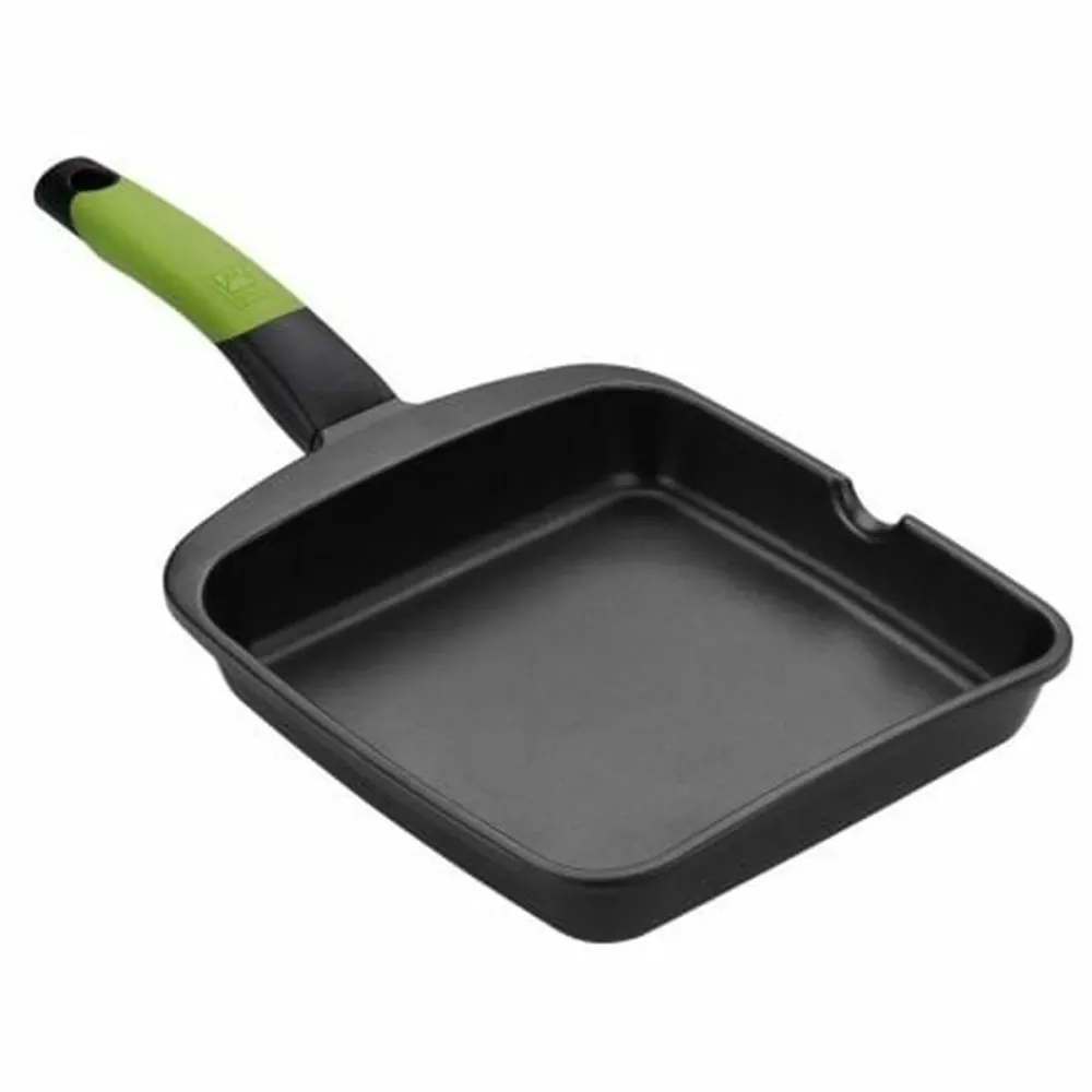 Piastra per Arrostire BRA A121459 Nero Metallo Alluminio Ø 28 cm