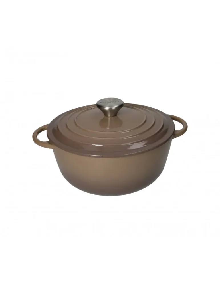 Brandani Casseruola Cocotte Tortora Ghisa Smaltata 3 L