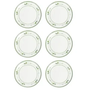 Brandani Flora Piattino Pane & Pastry Set 6 Pz Bone China