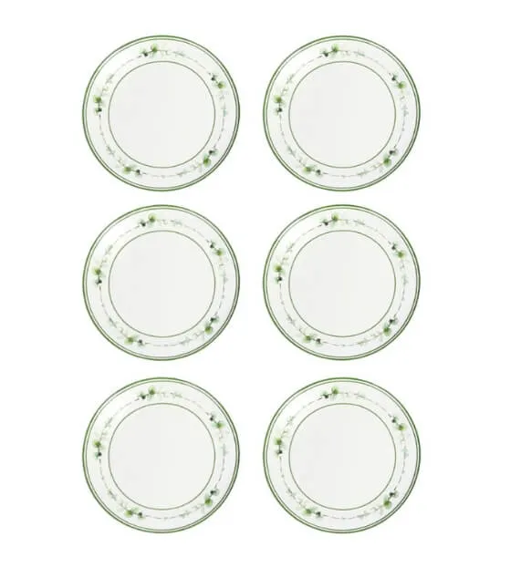 Brandani Flora Piattino Pane & Pastry Set 6 Pz Bone China