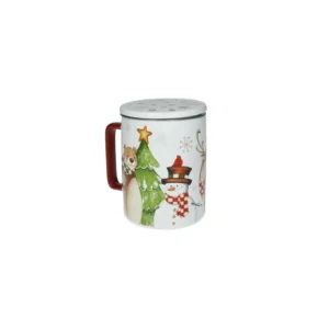 Brandani MUG RACCONTI CON TAPPO E FILTRO NEW BONE CHINA/INOX