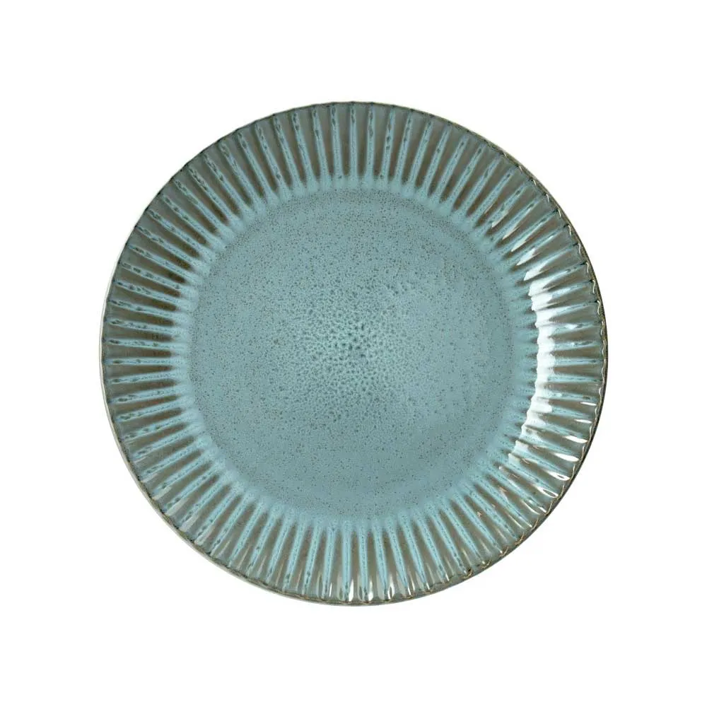 BRANDANI Piatto Fondo Melange Acquamarina Stoneware 20,5cm