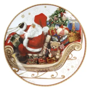 Brandani Piatto portata Christmas porcellana (coupe)