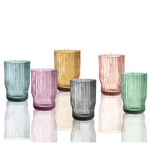 Brandani Plisse bicchieri assortiti set 6 pz
