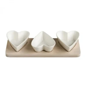 Brandani Porcellana & Bamboo Naturale Portassaggi