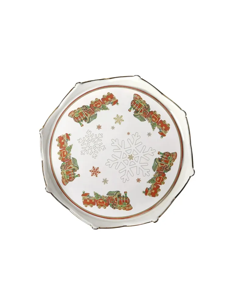 Brandani Vassoietto Christmas corona new bone china