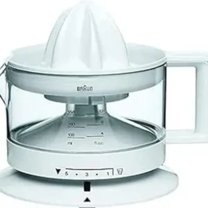 Braun CJ3000 Spremiagrumi, rotazione destra e sinistra, avvio e arresto automatici, base antiscivolo, vano portacavo, capa...