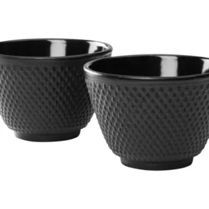 BREDEMEIJER Tazza da tè Jang 2 pezzi nera