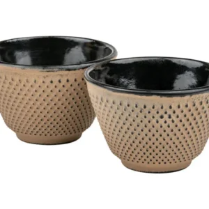 BREDEMEIJER Tazza da tè Xilin 2 pezzi cammello
