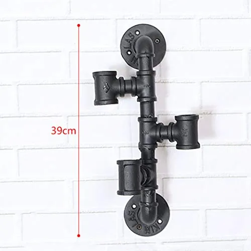 Brilliant firm Set Bar Cremagliera del Vino Bar Creativo Appeso Parete rovescio Vino Rack Industriale Vento Ferro battuto...