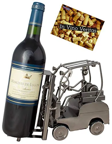 Brubaker portabottiglie di Vino portabottiglie per Vino impilatore Driver Decorazione Oggetto Metallo Bottiglia Stand con...