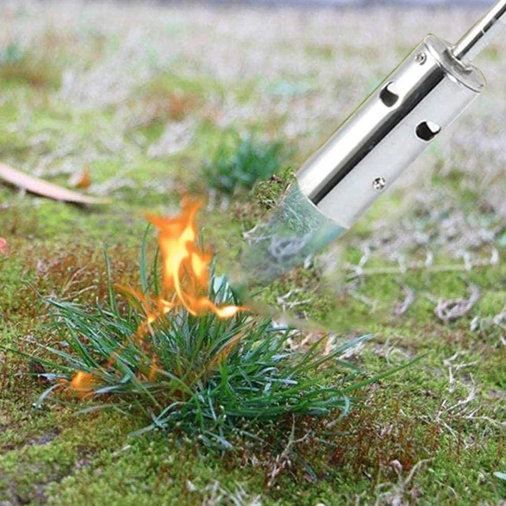 Bruciatore Gas Portatile di Piante Erbacce 80 cm Fiamma Ossidrica Giardino