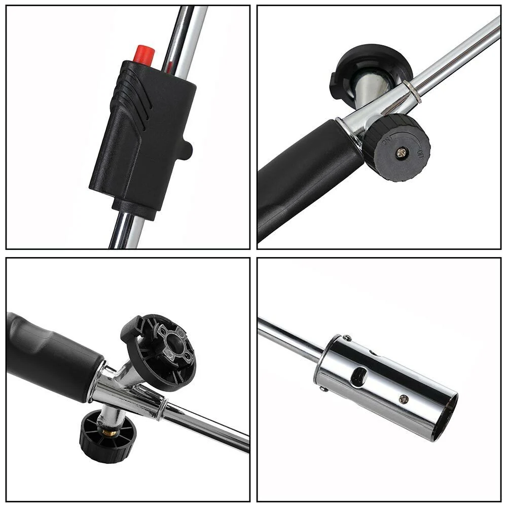 Bruciatore Gas Portatile di Piante Erbacce 80 cm Fiamma Ossidrica Giardino