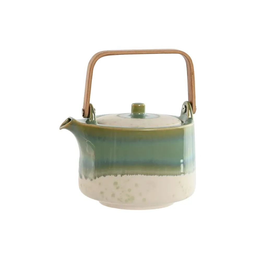 Bule Home ESPRIT Branco Verde Bambu Porcelana 1 L