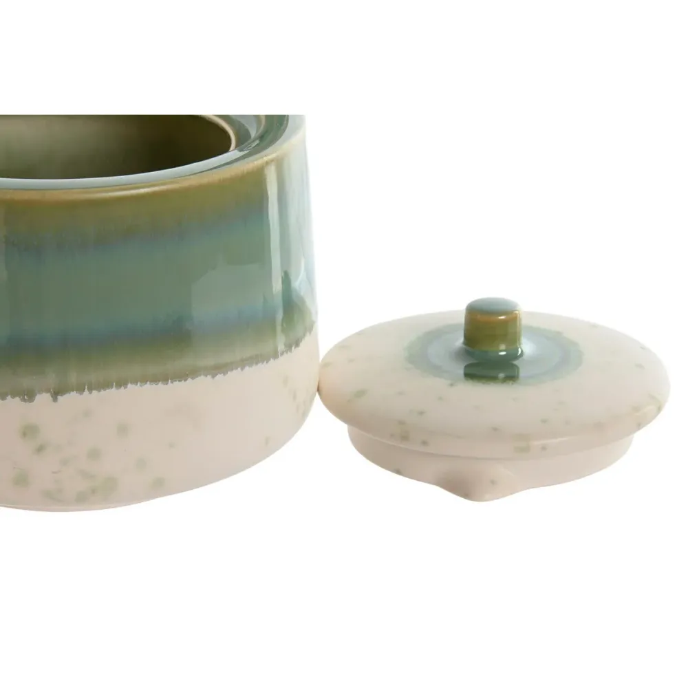 Bule Home ESPRIT Branco Verde Bambu Porcelana 1 L