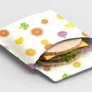 Busta sandwich cera d'api frutta e verdura 17x18cm
