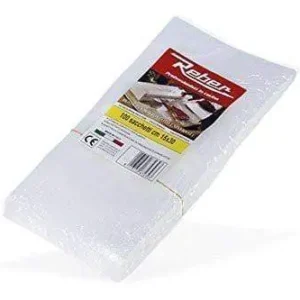 Buste sacchetti sottovuoto goffrati 15x30 busta 100pz 3 strati Reber
