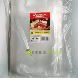 Buste sacchetti sottovuoto goffrati 40x50 busta 50pz 3 strati Reber