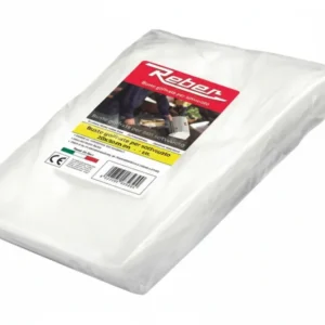 Buste Sottovuoto Per Alimenti Goffrate- - Cm.15X40 Conf. Busta Da Pz.50 - 3 Busta Reber