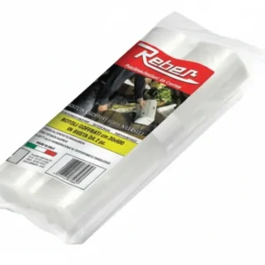 Buste Sottovuoto Per Alimenti Rotolo- - Cm.30X6 Metri Conf. Rotolo Da Pz.2 - 2 Confezione Reber