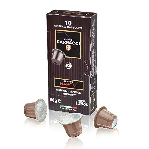 Caffè Carracci, Capsule Compatibili Nespresso, Napoli - 10 astucci da 10...