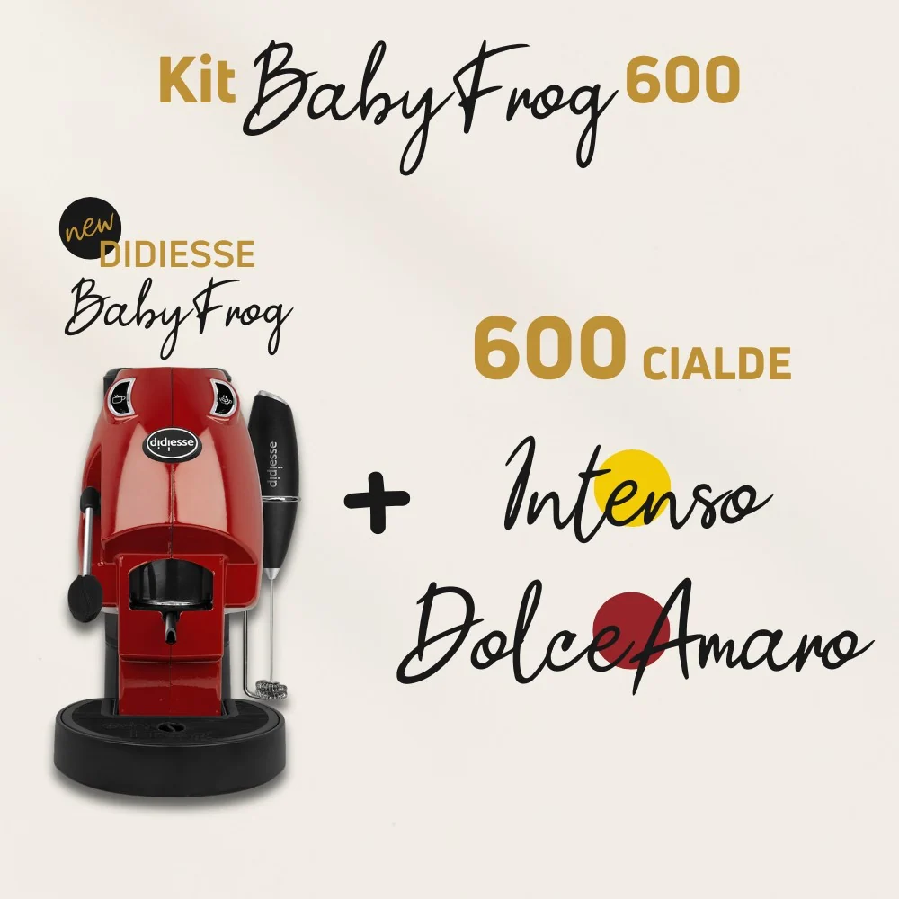 Kit Macchina Cialde BabyFrog Coffee&Tea + 600 Cialde ESE44 Caffè Iaquinta