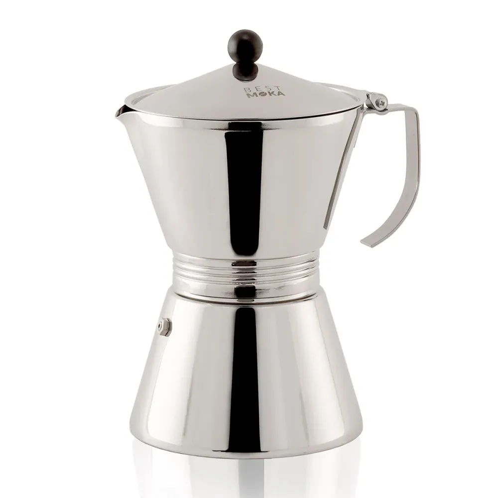 Caffettiera acciaio inox ad induzione da 12 tazze - Best Moka