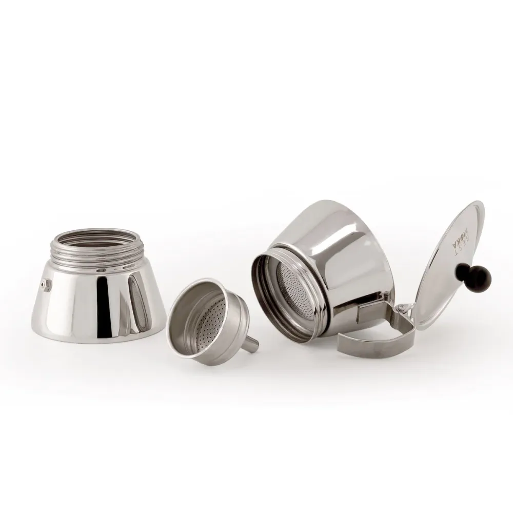 Caffettiera acciaio inox ad induzione da 12 tazze - Best Moka