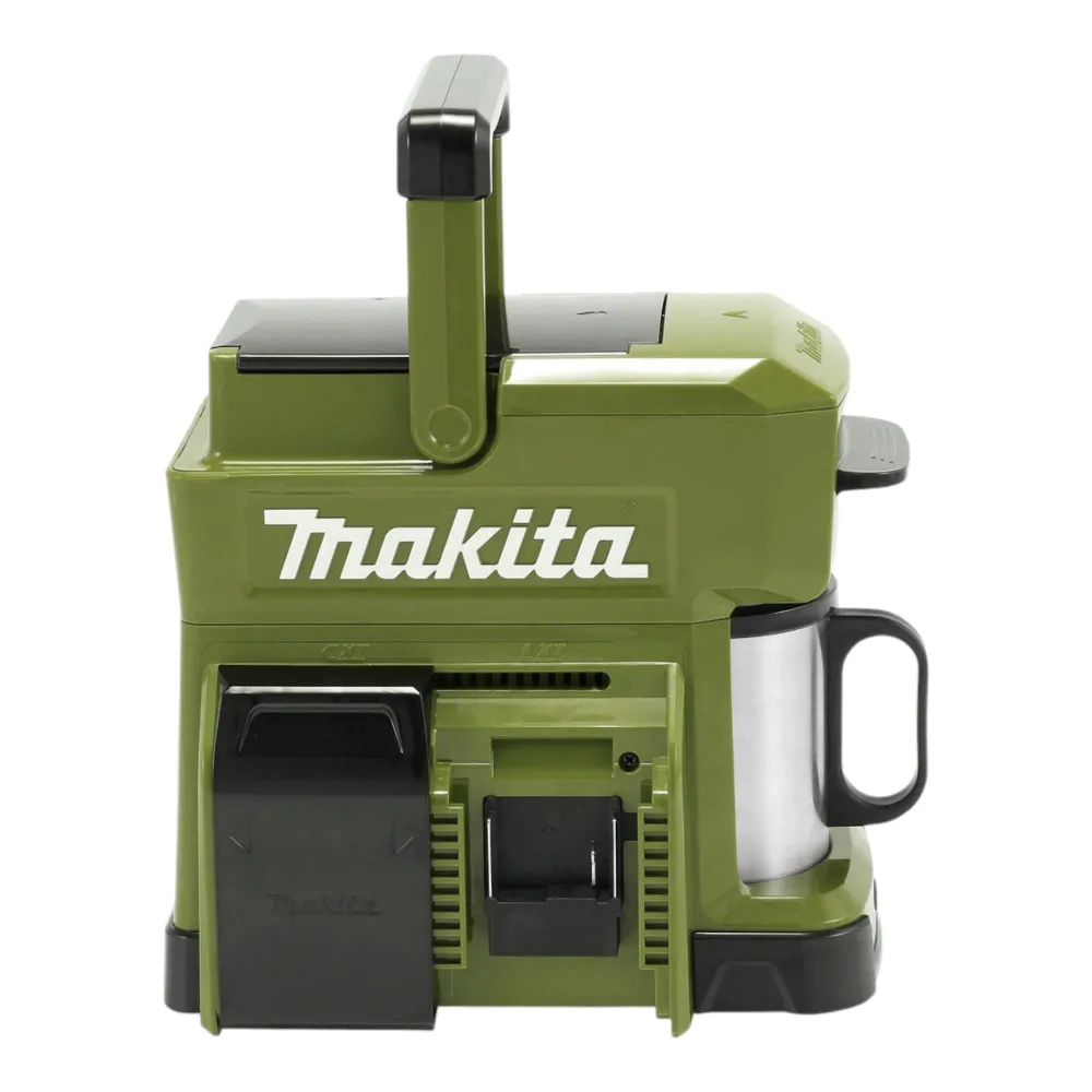 Caffettiera batteria Makita DCM 501 SFO 12 V max / 18 V Olive - Outdoor Adventure Edition + 1x batteria ricaricabile 3,0 A...