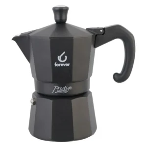 Caffettiera FOREVER Moka Prestige induzione 3 tazze nero opaco